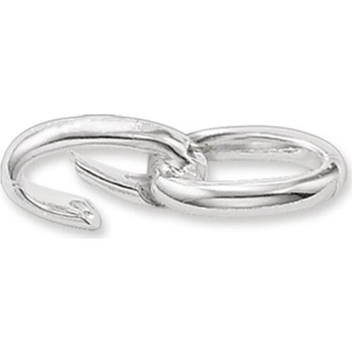 Silver Plated Double Link Carrier Fit Bracelet Necklace Link Pendant Charm, Most Fashion Accessories Jewelry Gift For Women Men