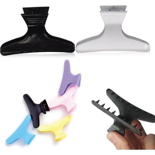 Professional Hairdressing Salon Hairpins Hair Butterfly Shape Holding Hair Claw Section Styling Tools Hair Clip Clamps