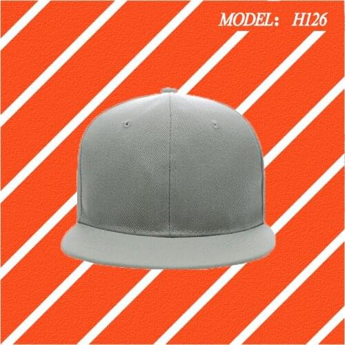 Flat brim hat fashion wild couple hat trend flat brim hat hip hop hat pure color hat Maoqing cloth H126