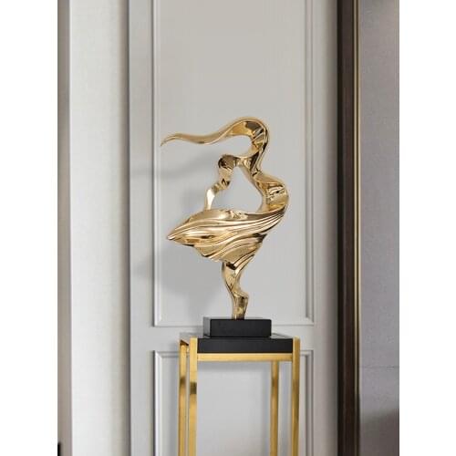 Modern Luxury Resin Bird Floor Sculpture Decoration Home Livingroom Accessories Crafts Club Hotel Lobby Desk Figurines Ornaments