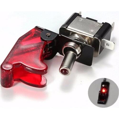 Military Style Led Toggle Switch + Safety Cover 10PCS