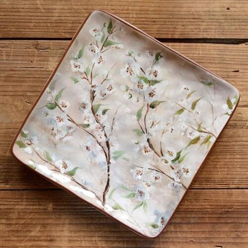 Salad Plate Platos Assiette Square Plates Ceramic Piatti Plat Plate Pakura Tableware Steak Dim Sum Plates 접시 Посуда миска посуда