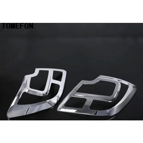 TOMEFON For Suzuki Swift 2017 2018 2019 Car ABS Chrome Rear Light Lamp Cover Trim Taillight Shade Sticker Exterior Accessories
