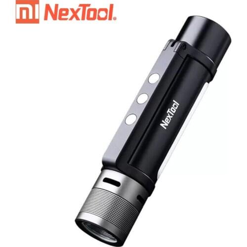 Xiaomi Youpin NEXTOOL 6-in-1 1000lm Dual-light Zoomable Alarm Flashlight USB-C Rechargeable Mobile Power Bank Camping Work Light