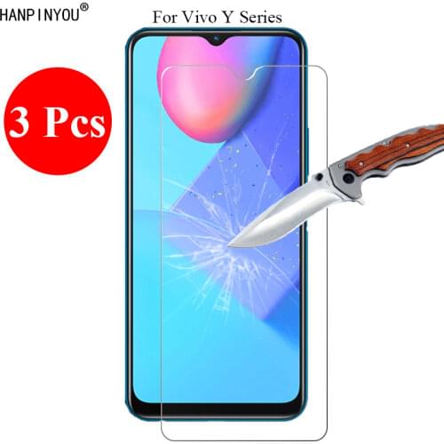 3 Pcs/Lot New 9H 2.5D Tempered Glass Screen Protector For vivo Y15 Y12 Y17 Y3 Y11 U10 U3X Phone Protective Film + Clean Tools