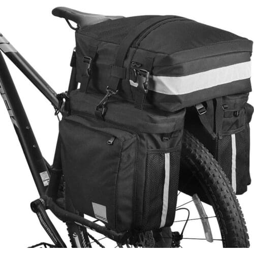 3 in 1 Mountain Road Bicycle Bike Trunk Bags Cycling Double Side Rear Rack Tail Seat Pannier Pack