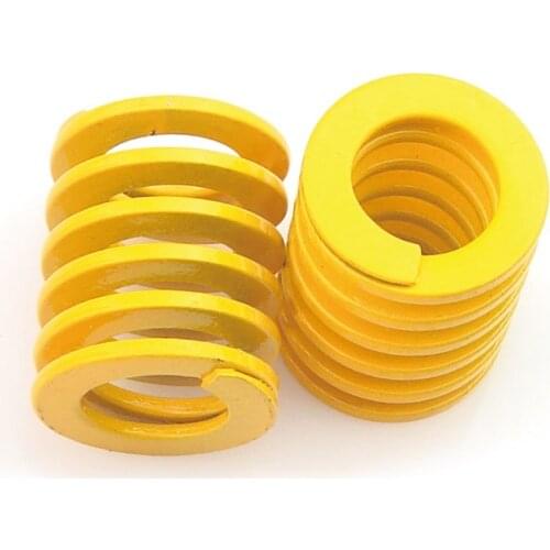 5pcs TF light load mould die spring high quality yellow comprssion springs made of spring steel 10*5*20mm
