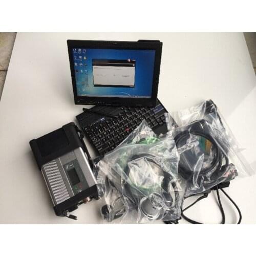 MB Star C5 SD Connect 5 car diagnosis + computer X201T i7 CPU used laptop +HDD software V12/2020 Auto Repair Diagnosis tool