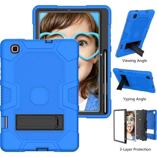 For Samsung Galaxy Tab S6 Lite 10.4" 2020 P610 P615 Non-toxic Kids Safe Silicone Tablet Case Robot Tablet Protective Case