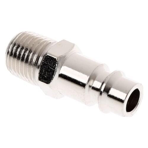 Euro Air Line Hose Fitting Connector Quick Release 1/4 Inch BSP Male Thread Dropship New