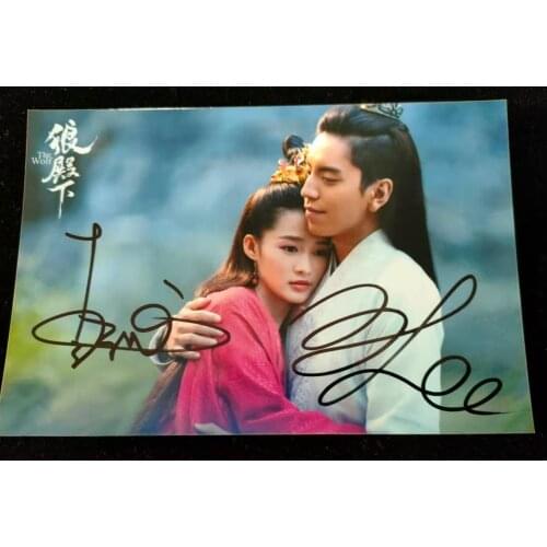 Signed The Wolf Xiao Zhan Li Qin Wang Dalu autographed photo 4*6 112020