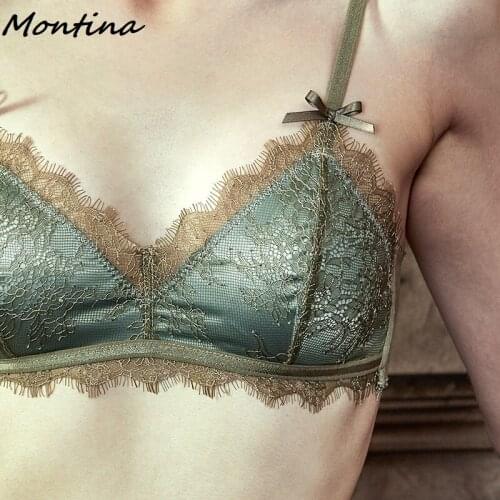 Bra and Panty Set Underwear Set Women Luxury Wire Free Padded Lace Sexy Bralette Lingerie Set French Thin Section Bra Set Bras