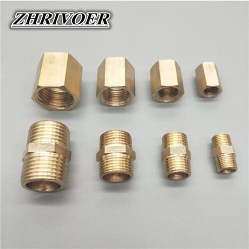 Brass Copper Hose Pipe Fitting Hex Coupling Coupler Fast Connetor Female Thread Male thread 1/8" 1/4" 3/8" 1/2" 3/4" BSP