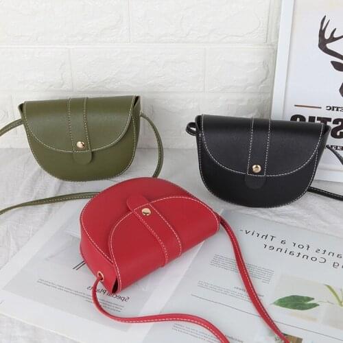 Small Women PU Leather Handbag Solid Color Ladies Bags Clutch Brand Ladies Crossbody Shoulder Bag Purse Sac A Main Girl Student