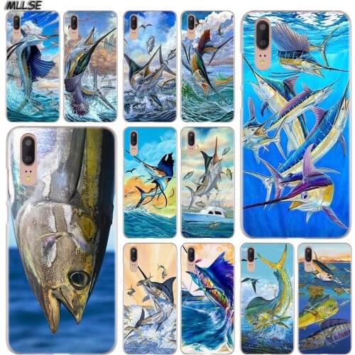 MLLSE Tuna Fish Animals Fashion Clear Case Cover for Huawei P30 P20 P10 P9 P8 Lite 2017 P30 P20 Pro Mini P Smart Plus Cover Hot