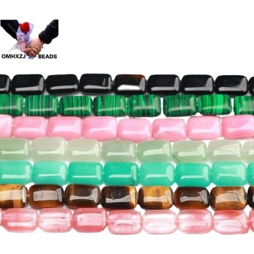 OMH Wholesale JD255 13*18mm Natural Jewelry DIY Making Bracelet Necklace Natural AAA Agate Tiger Eye Loose Spacer Beads