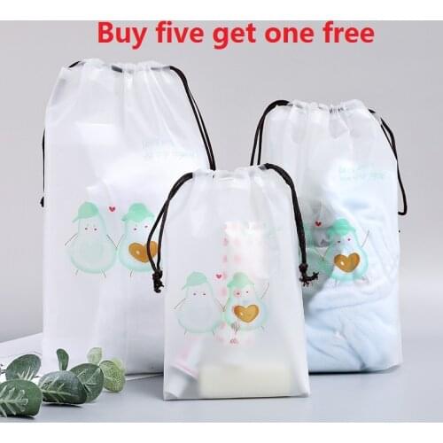 Swimming Storage Bags Matte Frosted Travel Pouch Swimming Bag Sealed Waterproof Transparent Bag for Clothing Bras Shoes