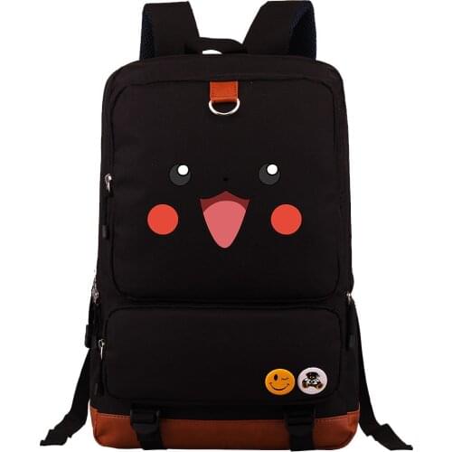 Pokemon Pikachu Popular Young Student Schoolbag Large Capacity Travel Bag Men and Women Backpack Anime Stationery