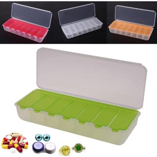 Joylife Portable 7 Compartments Travel Pill Box Medicine Drug Storage Container Case