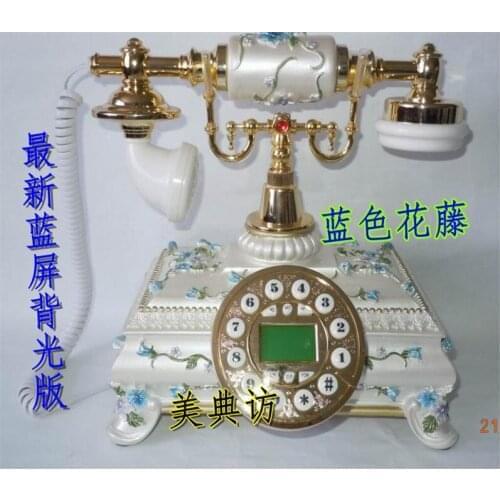 Lifelike nobility craft Flavor rustic antique telephone fashion vintage telephone landline decoration Fine Beautiful