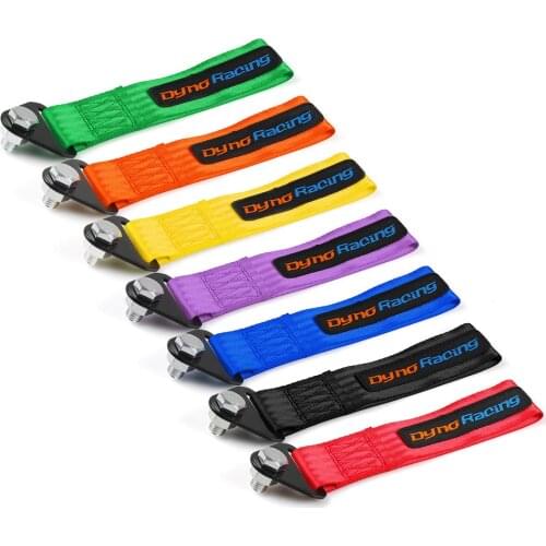 Dynoracing Tow Strap High Strength Nylon trailer Tow Ropes Racing Car Universal Tow Eye Strap/ Towing Bars/Bumper Trailer