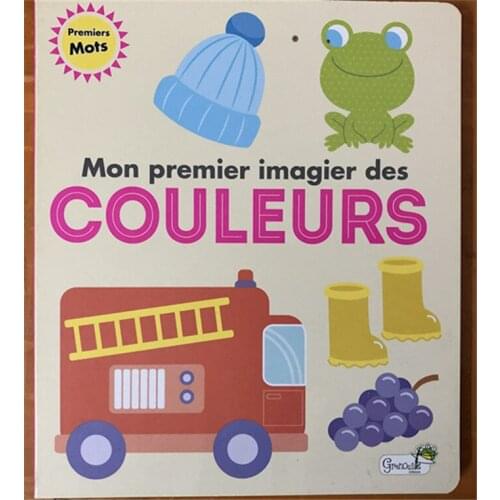 Parent Child Kids Toddler Baby French Book Word Knowledge Early Education Lovely Cute Picture Cardboard Book Age 0-3