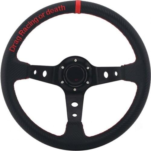 Steering Wheel Delightful Touch 345mm Aluminum Deep Dish Racing Wheel for Car steering wheel volante esportivo