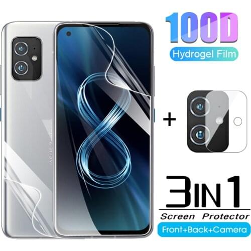 For Asus Zenfone 8 Hydrogel Film Screen Protector on asus zenfone8 Zen Fone 8 ASUS ZS590KS 5.9inch Camera Lens Protective Film