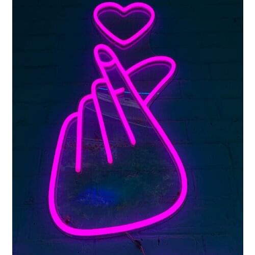 Love Sign Customed Made Neon Sign for Shop Store LED Lights Wall Party Glass Wall Window Restaurants Decorations