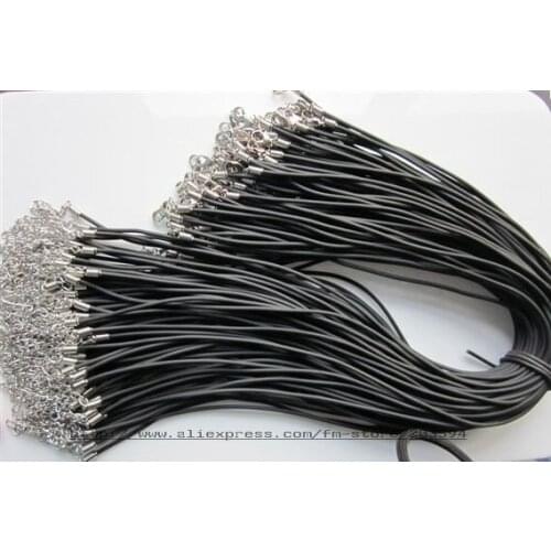 100pcs rubber necklace cord with lobster clasp buy 10get 1free