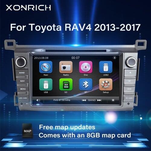 2 din Car Multimedia Player GPS DVD For Toyota RAV4 Rav 4 2013 2014 2015 Navigation Autoradio head unit stereo audio DAB+ 3G BT
