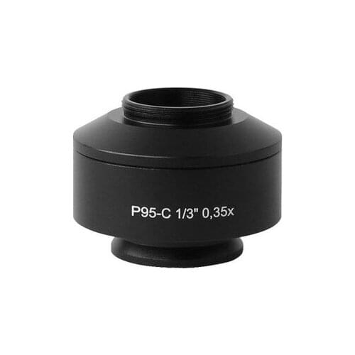 1X 0.5X 0.35X Microscope Camera Adapters C-mount Lens Photographic CCD Camera Adapter for Zeiss Trinocular Microscope