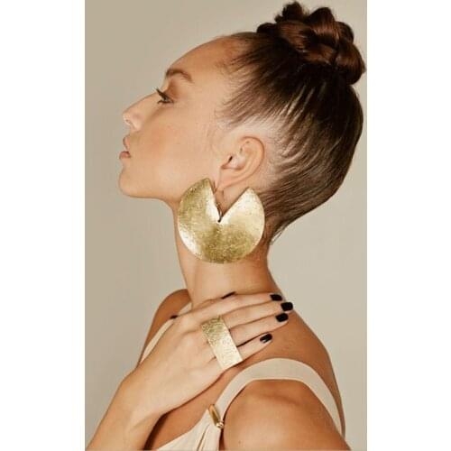 African jewelry, boho earring, african earrings, tribal jewelry, brass earring, hammer tribal earring, oversized earrings, gift