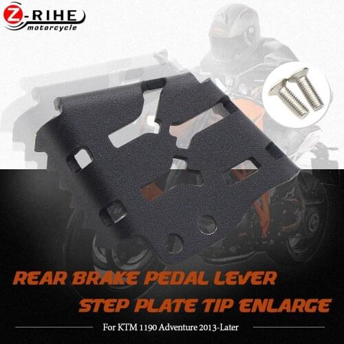 Motorcycle Accessories Rear Brake Pedal Lever Step Plate Tip Enlarge for 990 SMR 990SMR 2007 2008 2009 2010 2011 2012-2013