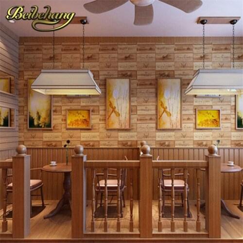 Beibehang hot sale quality wood wallpaper wine box plaid zakka wall paper three-dimensional relief papel de parede For Living