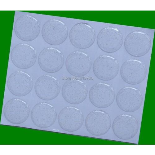 Free shipping:2000 pcs/lot 1 inch Round Glitter Epoxy Sticker Resin 3D domes used for Bottle Caps DIY jewelry