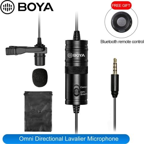 BOYA BY-M1 Professional Lavalier Condenser Broadcast Microphone for Smartphone, PC,DSLR, Camcorder, Recorders