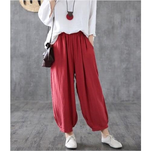Trousers Women Spandex Real Special Offer Sale Sweatpants Women Free Shipping 2021 Waist Loose Large Size Casual Wide Leg Pant