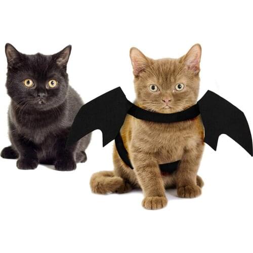 Pet Bat Wings Costume Pet Costumes for Dogs Cats Halloween Party Vampire Black Cute Funny Spider Dress Up Pet Accessories