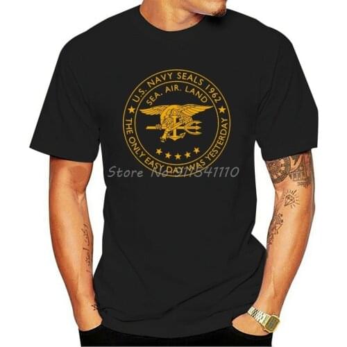 USA Navy SEALs Soldier T-shirtMen Cotton Tees Harajuku Streetwear