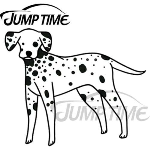JumpTime 13 x 6.9cm For Dalmatian Cute Car Decals Custom Printing Motorcycle Scratch-proof Vinyl Window Trunk Stickers