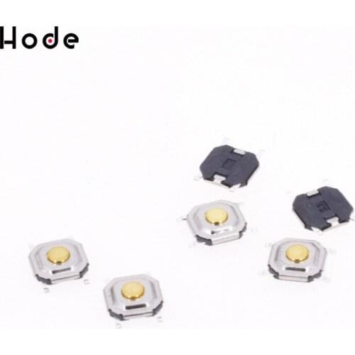 50pcs/lot 5.2*5.2*1.5mm 4 PIN SMT Metal Tactile Push Button Switch Tact Switch Key button