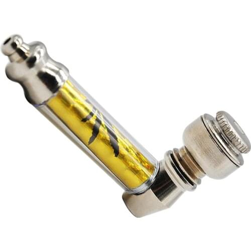 Mini Metal Smoke Pipes Smoking Pipe Herb Tobacco Pipes with Lid Random Color LBShipping