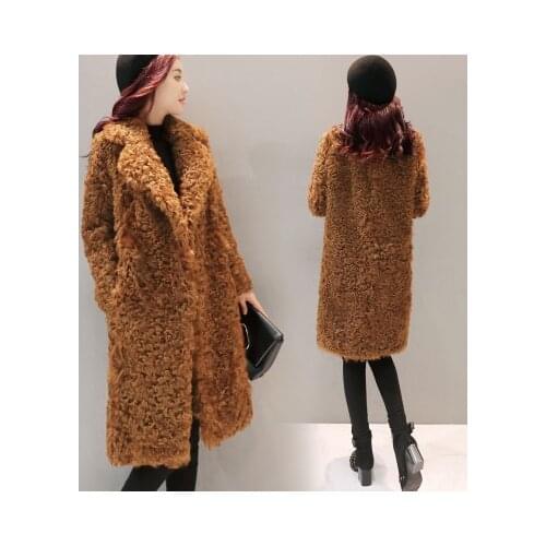 Top brand Long-sleeve Fashion Thick Fur Coat high quality