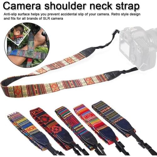 Camera Neck Strap Shoulder Sreaps Camera Strap Belt Camera Accessories Durable Cotton For Nikon/Canon/Sony Vintage Soft SLR J1L5