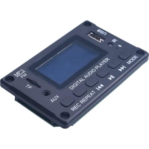 New 12V MP3 Decoder Board Bluetooth-compatible Car MP3 Player USB Recording Module FM AUX Radio With For Speaker Handsfree