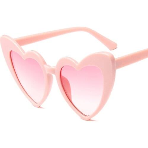 New Style Sunglasses Fashion Peach Heart Love Sunglasses Metal Hinge Large Frame Personality Glasses