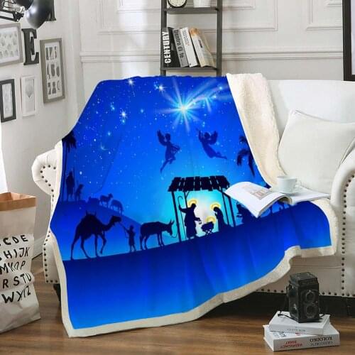 Blue Sky Blanket Starry Sky Throw Blanket Blue Tribe Soft Cozy Plush Blanket Dreamy Blue For Bed Sofa Sherpa Fleece Blanket