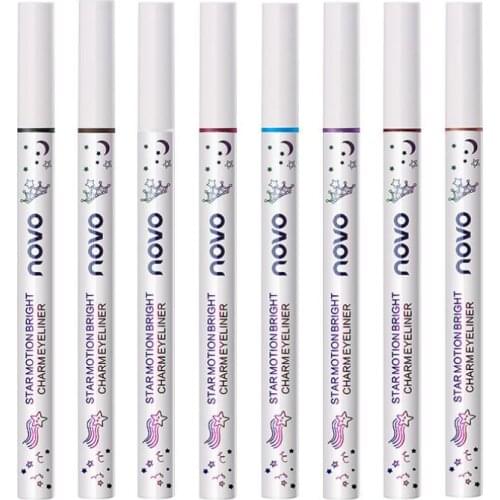 Novo 8-Color Eyeliner Easy To Make-up Waterproof, No Blooming, No Makeup, No Fading, Even Lines, No Fork T1370 Eyeshadow Pen