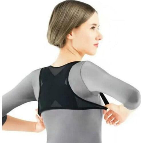 Ladies Adult Adjustable Posture Corrector Brace Net Breathable Back Spine Support Belt Humpback Shoulder Posture Correction Belt